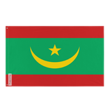 Official Mauritania Flag in Multiple Sizes 100% Polyester Print with Double Hem