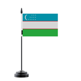 Bandera de mesa de Uzbekistán 