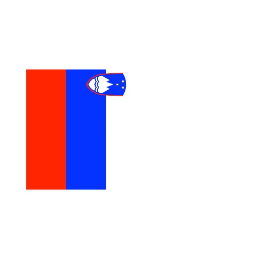 Fanion Table Drapeau Slovénie en Polyester