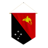 Banderín bandera de Papúa Nueva Guinea para colgar en poliéster