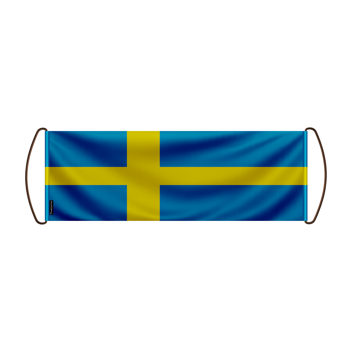 Sweden Flag Scroll Banner 