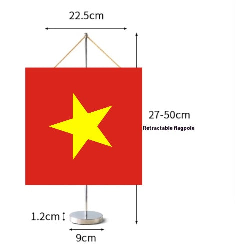 Fanion Table Drapeau Viêt Nam en Polyester