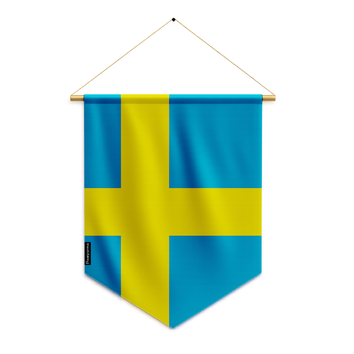 Banderín bandera de Suecia para colgar en poliéster