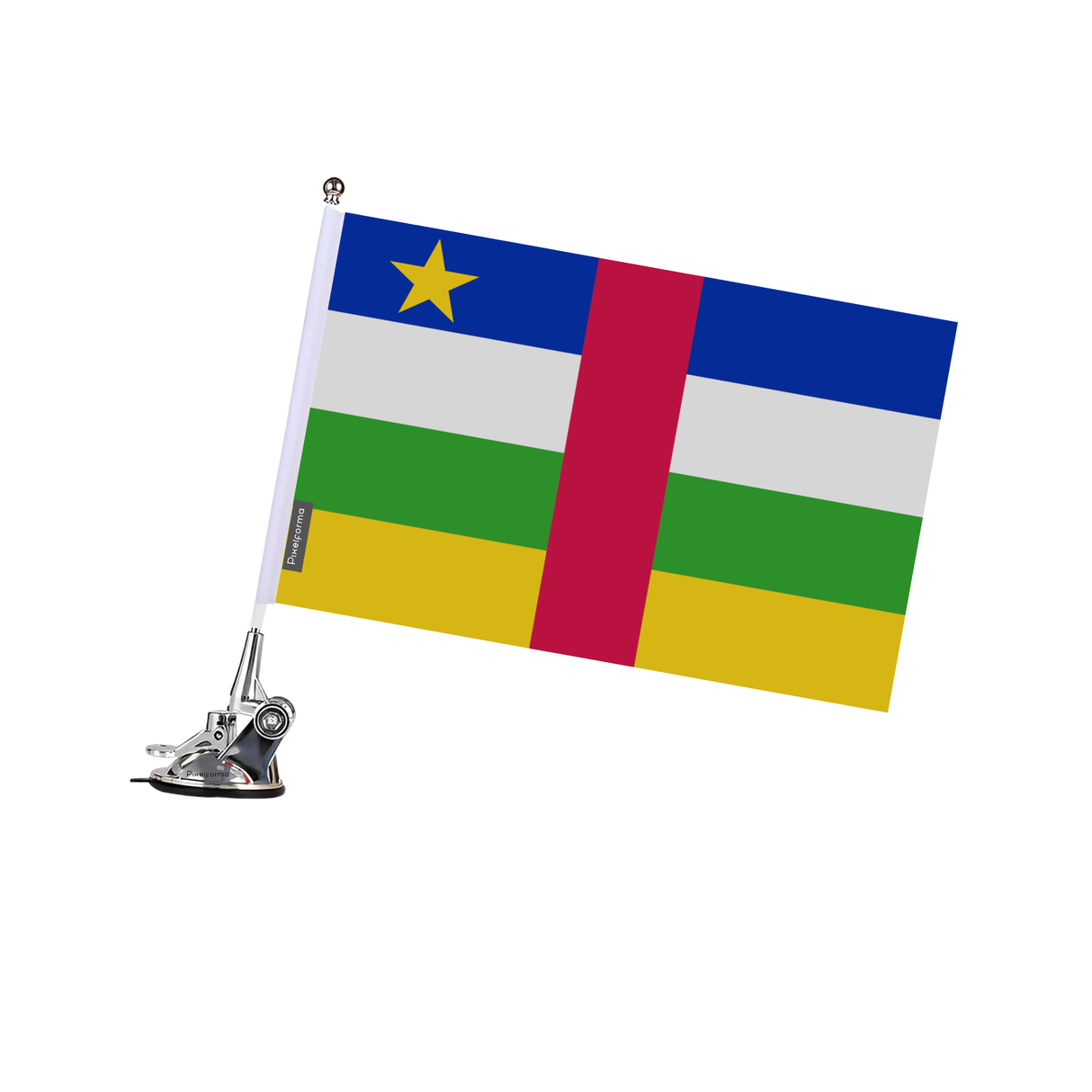 Mât à Ventouse Drapeau de la République centrafricaine