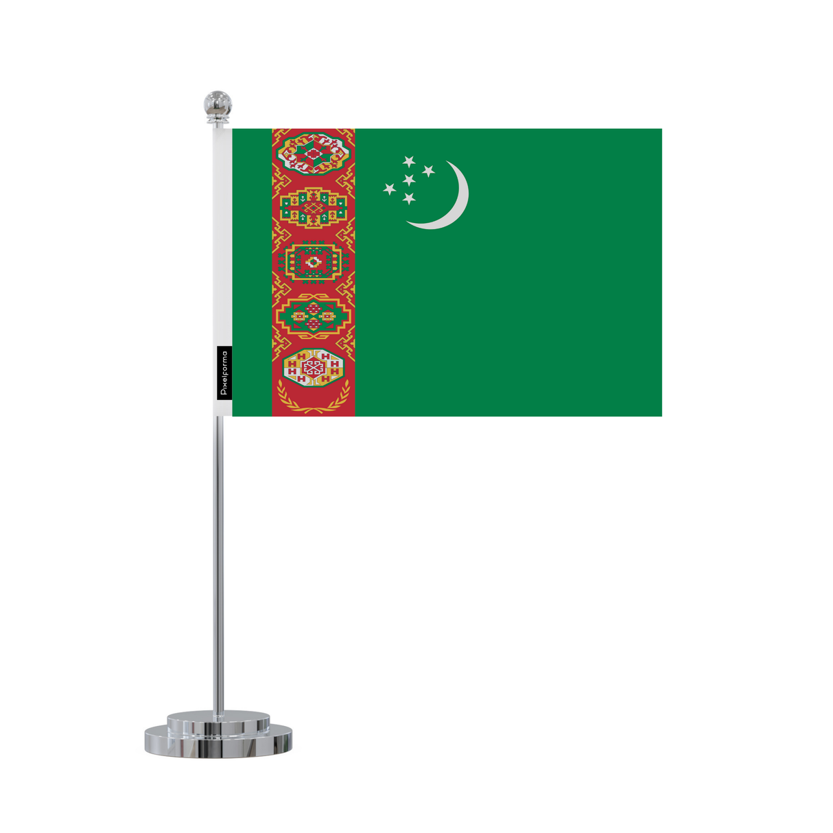 Turkmenistan office flag 