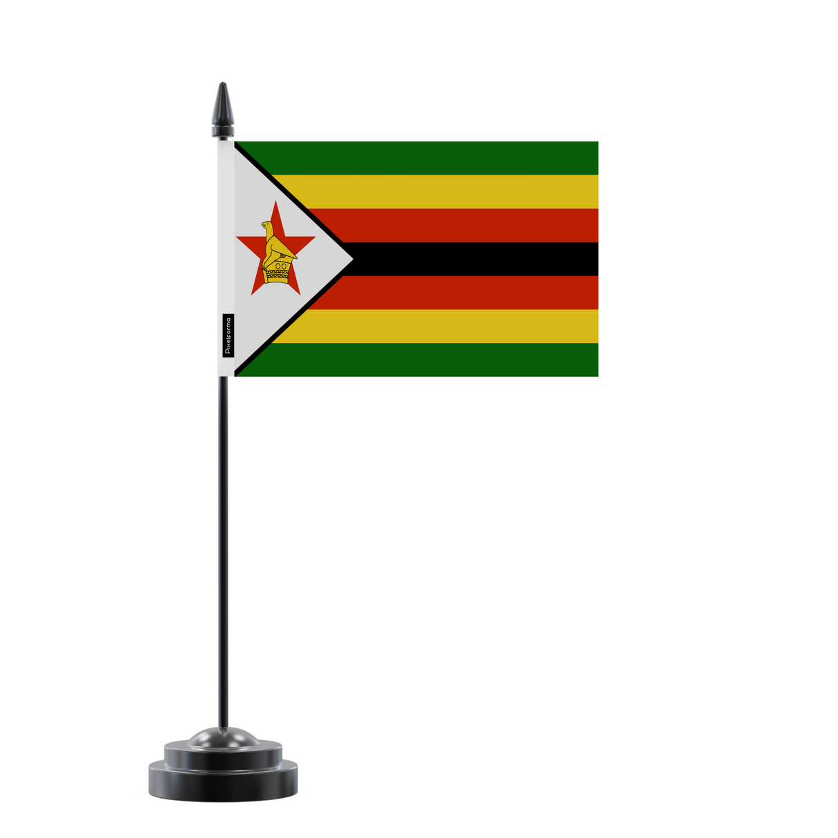 Drapeau de Table Zimbabwe en Polyester