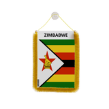 Banderín de coche con bandera de Zimbabue