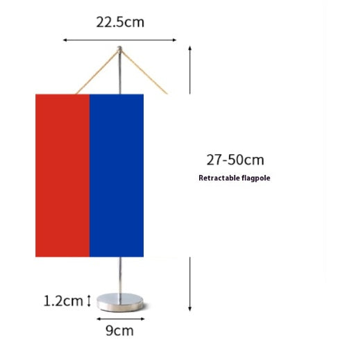 Fanion Table Drapeau Russie en Polyester