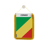 Fanion Voiture Drapeau république Congo