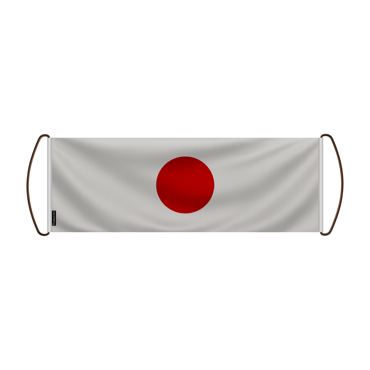 Japan Flag Scroll Banner 