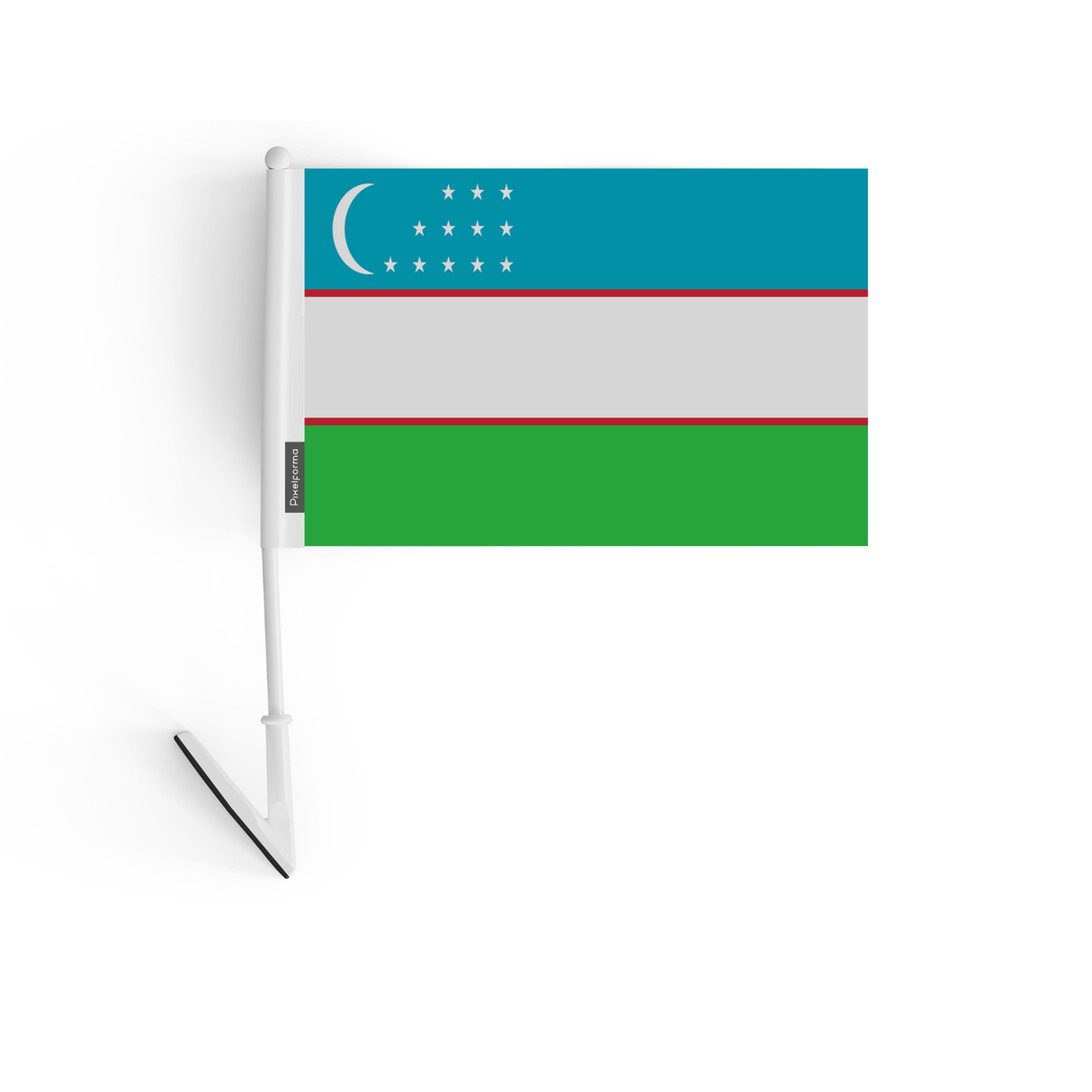 Drapeau adhésif de l'Ouzbékistan