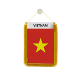 Banderín de coche con bandera de Vietnam