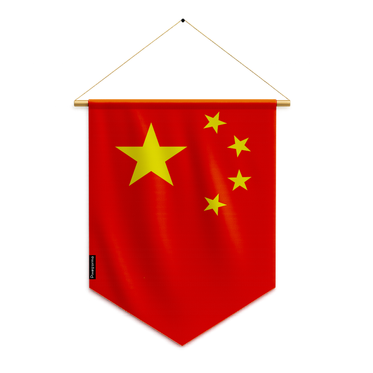 Fanion Drapeau Chine en Polyester