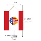 Fanion Table Drapeau Polynésie française en Polyester
