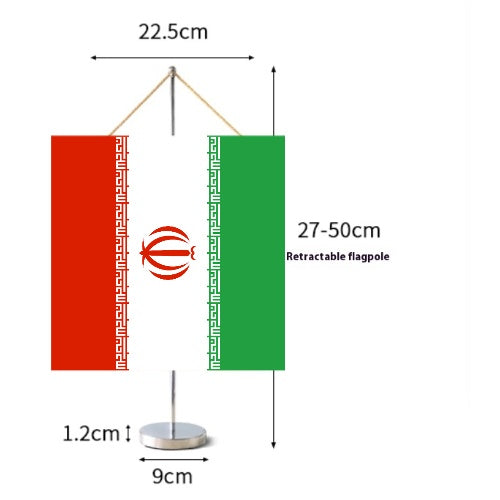 Fanion Table Drapeau Iran en Polyester