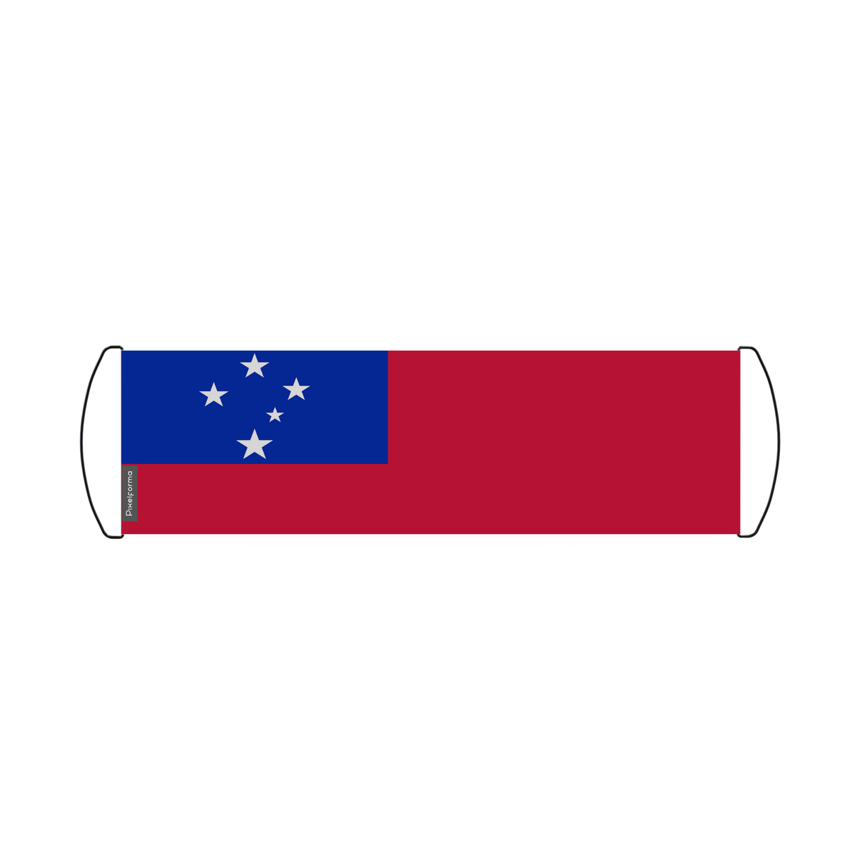 Banner de desplazamiento de bandera de Samoa 