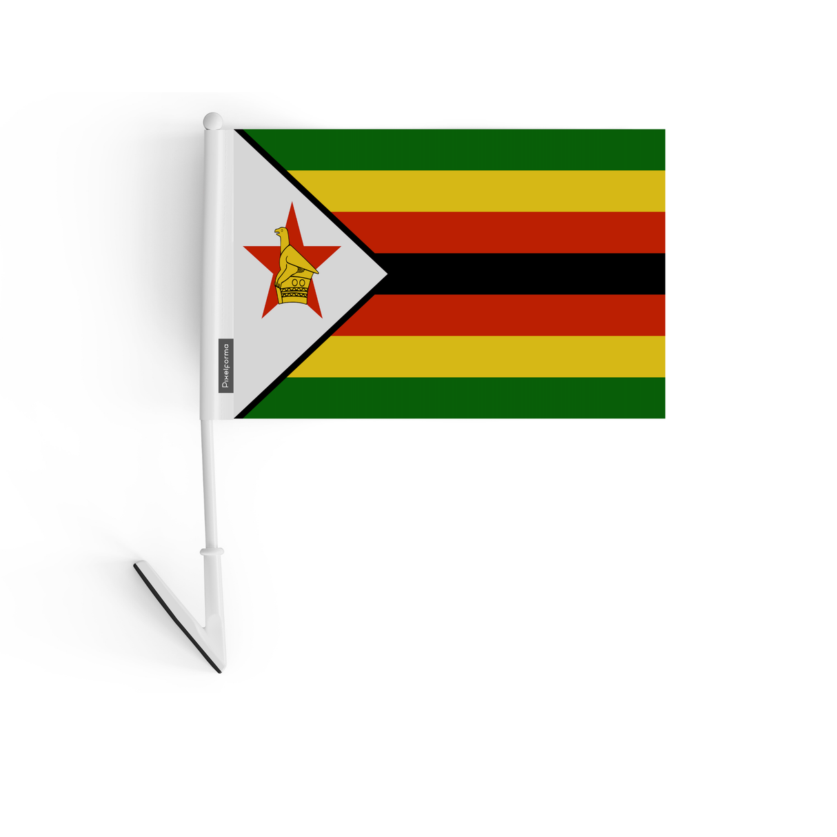 Drapeau adhésif du Zimbabwe