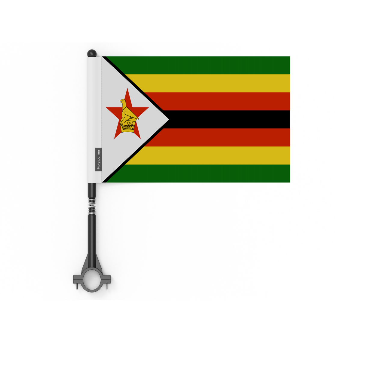 Drapeau de vélo du Zimbabwe en polyester