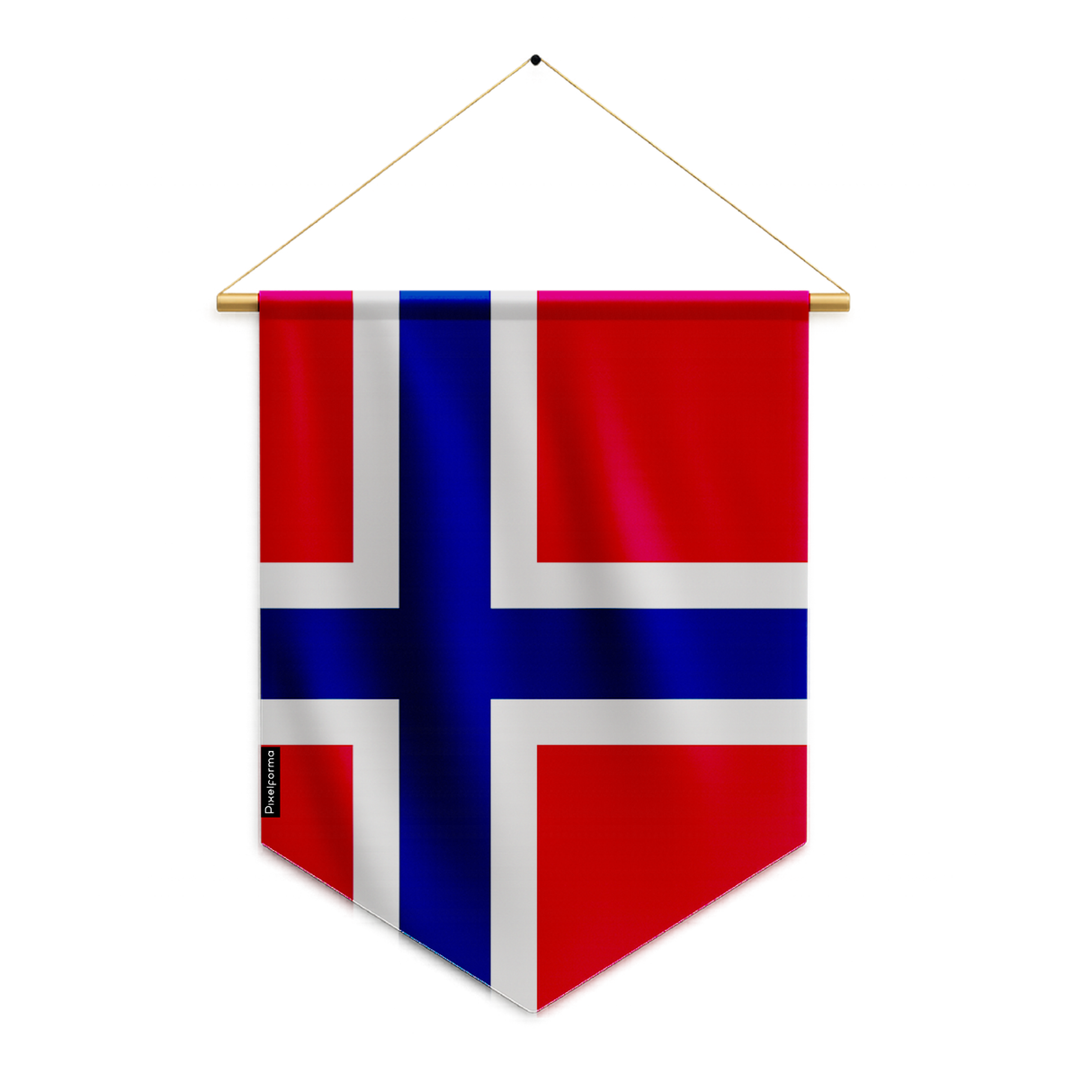 Fanion Drapeau Svalbard et de Jan Mayen en Polyester