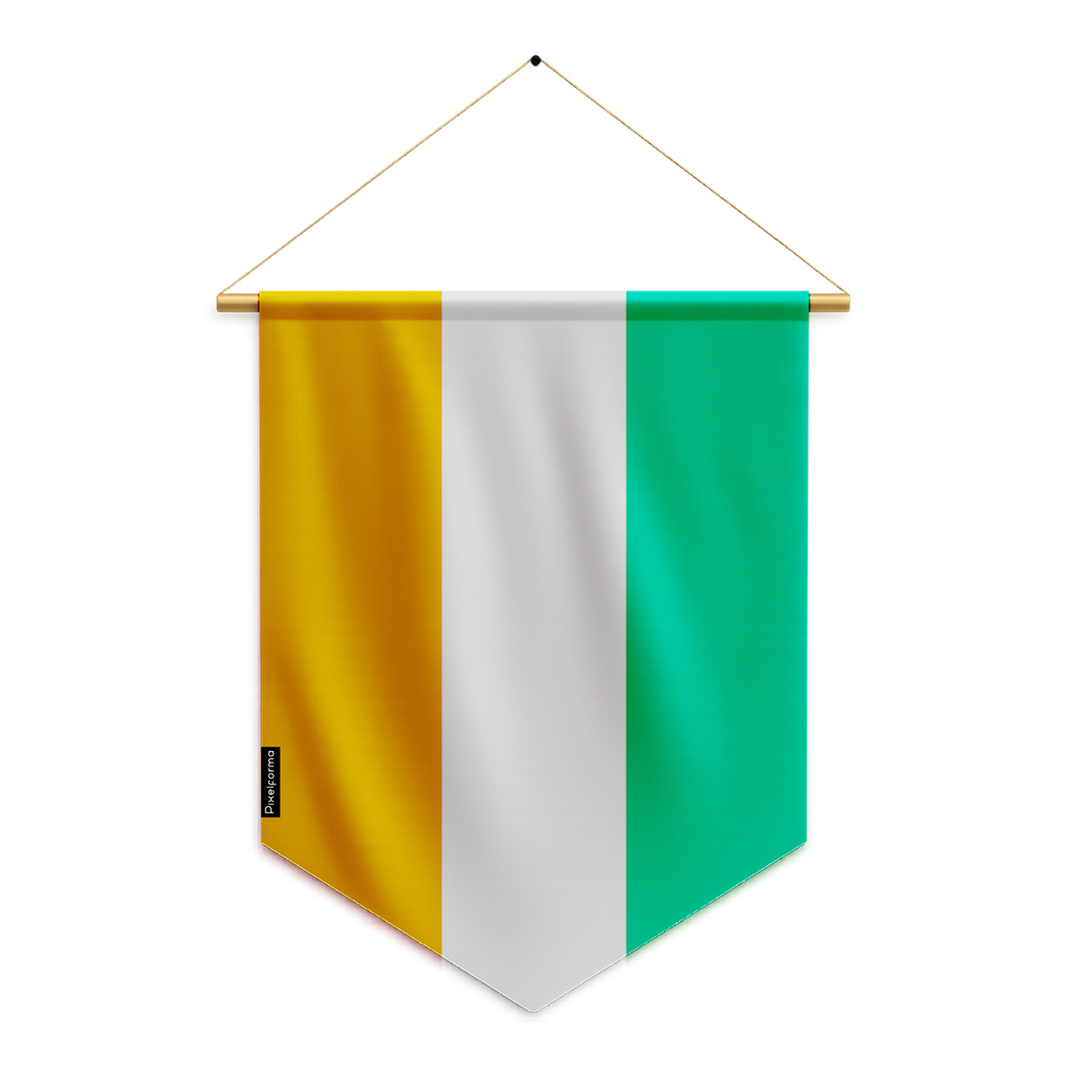 Banderín bandera de Costa de Marfil para colgar en poliéster