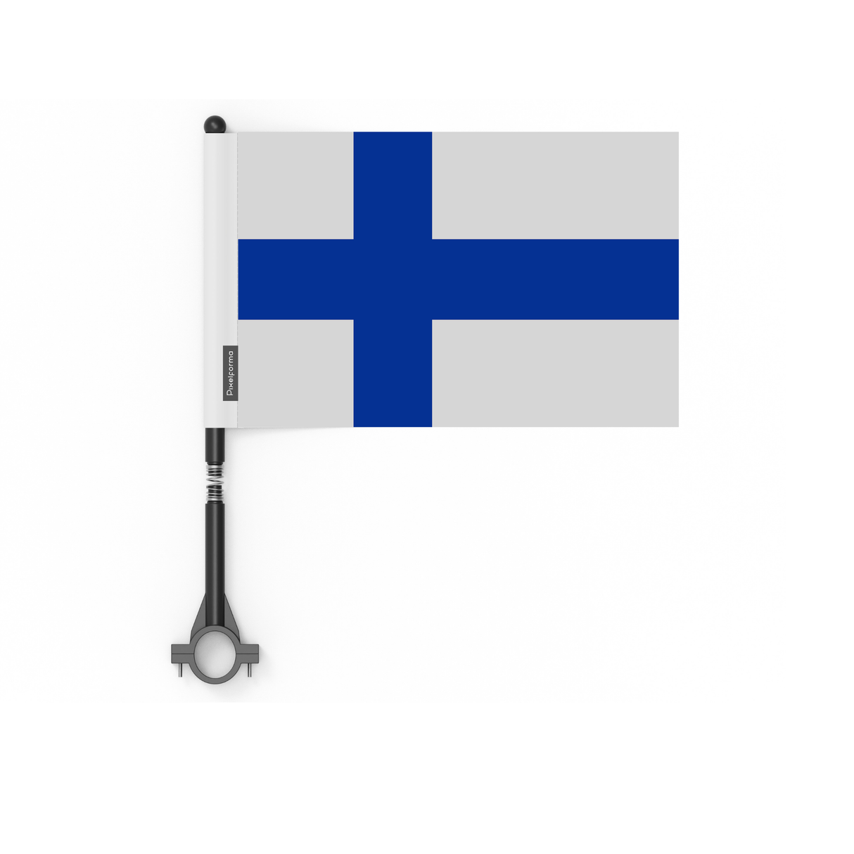 Drapeau de vélo de la Finlande en polyester