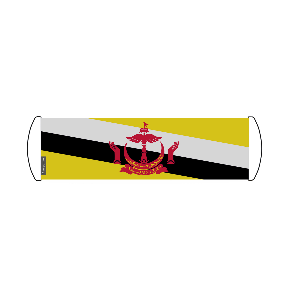 Banner de desplazamiento de bandera de Brunei 