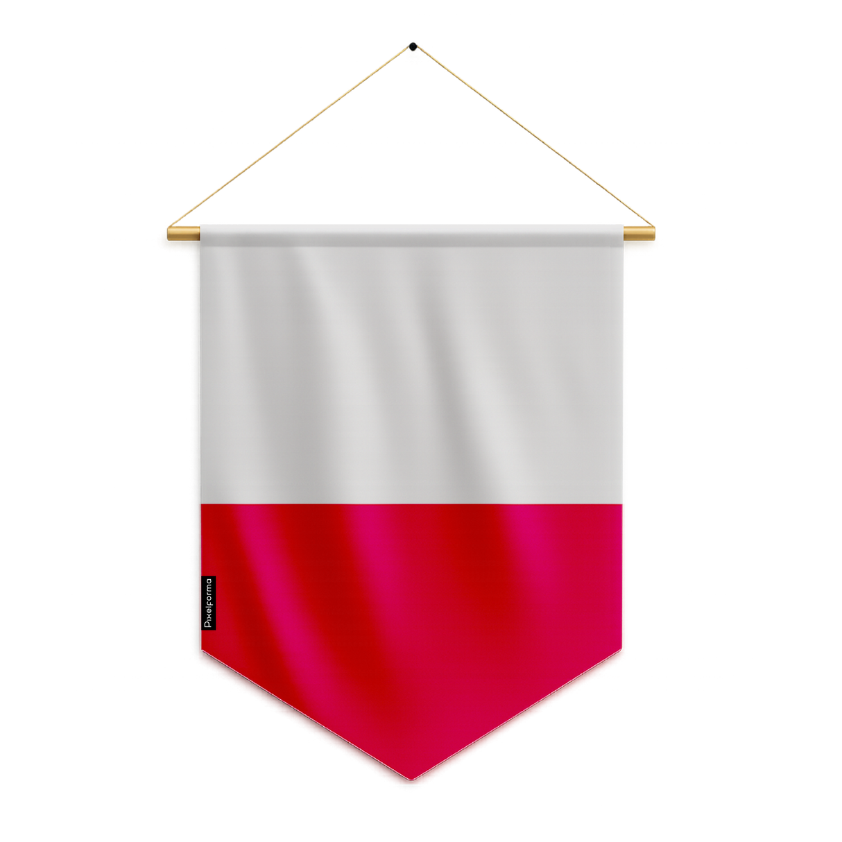 Banderín bandera de Polonia para colgar en poliéster
