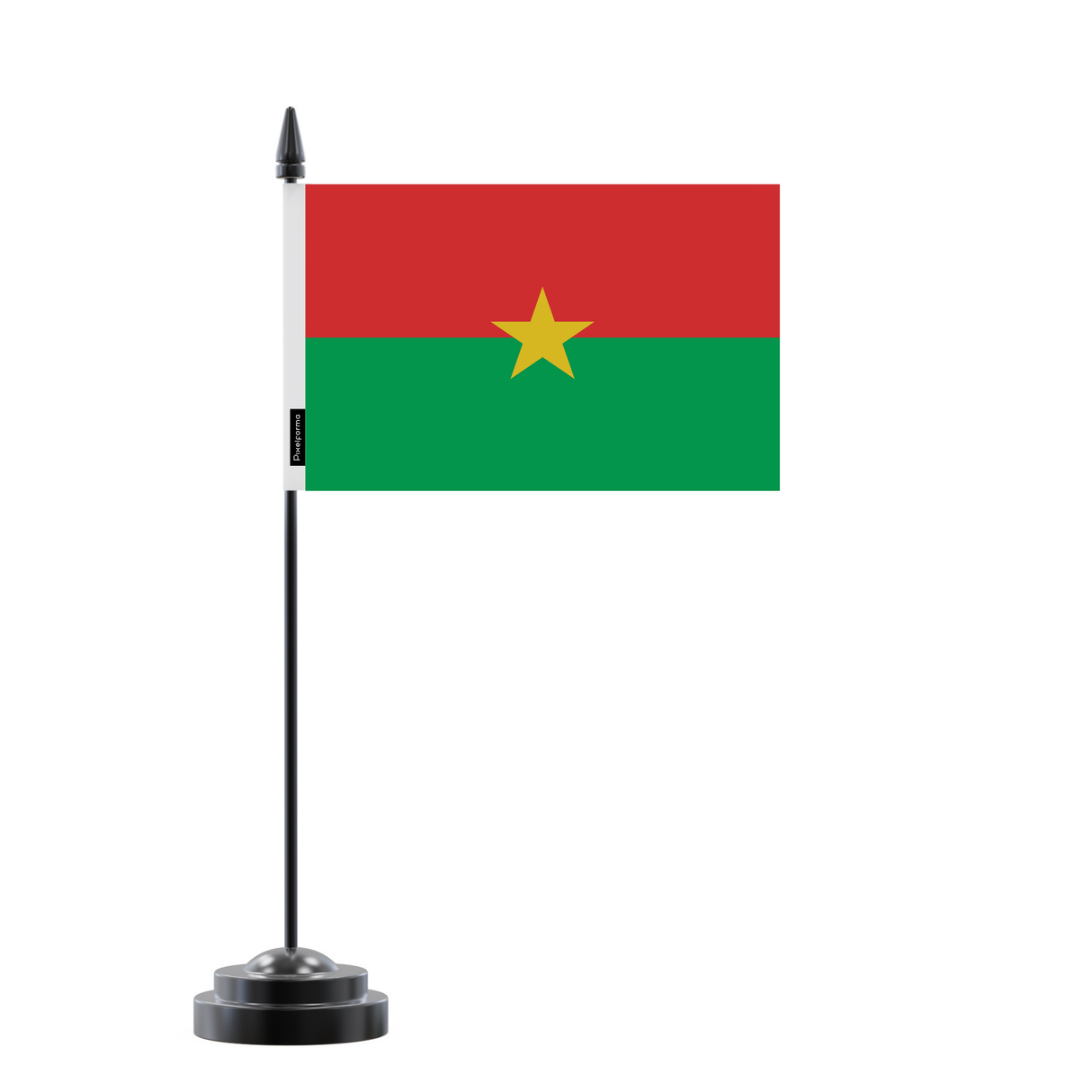 Bandera de mesa de Burkina Faso 