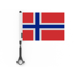 Drapeau de vélo de la Norvège en polyester