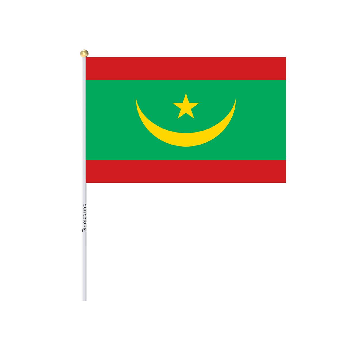 Official Mauritania Mini Flag in Multiple Sizes