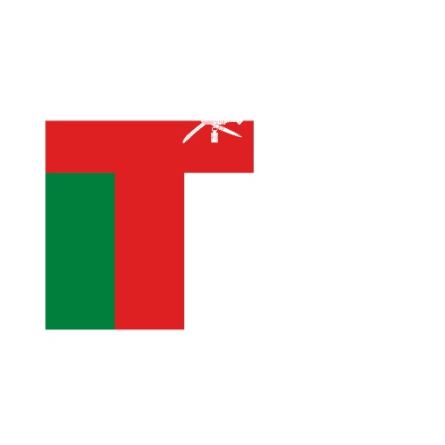 Fanion Table Drapeau Oman en Polyester