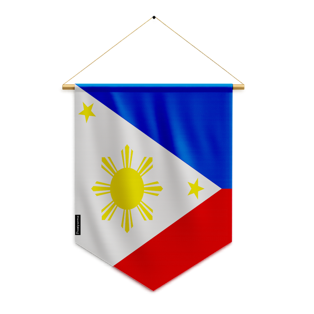 Banderín bandera de Filipinas para colgar en poliéster