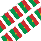 Guirlande Drapeau Burkina Faso en Polyester