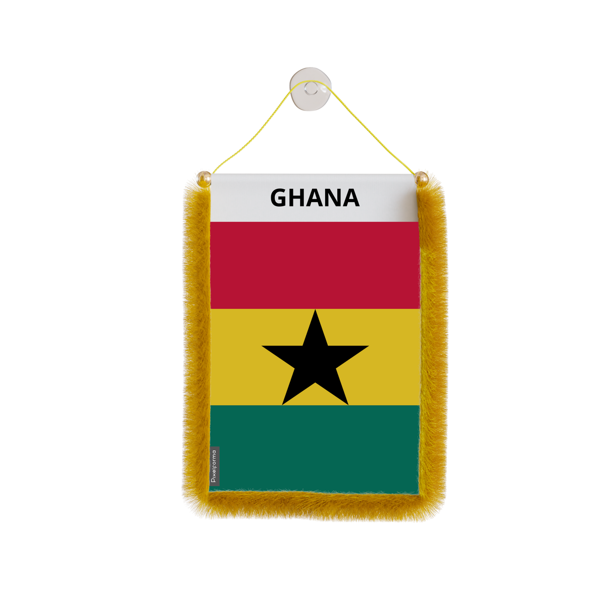 Banderín de coche con bandera de Ghana