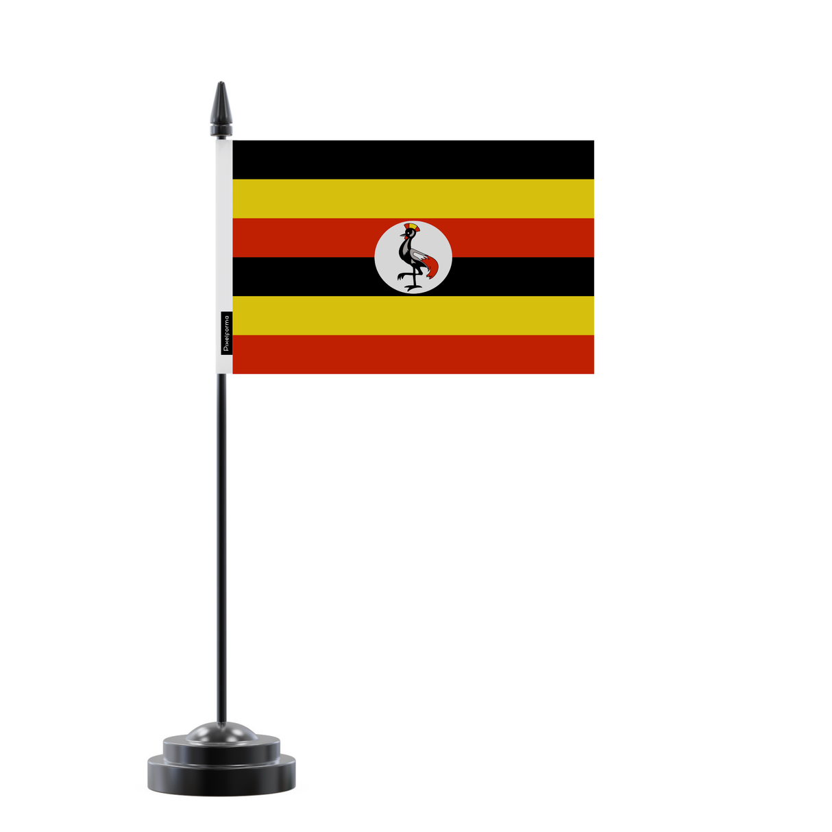 Drapeau de Table Ouganda en Polyester