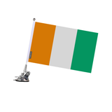 Ivory Coast Flag Suction Cup Pole