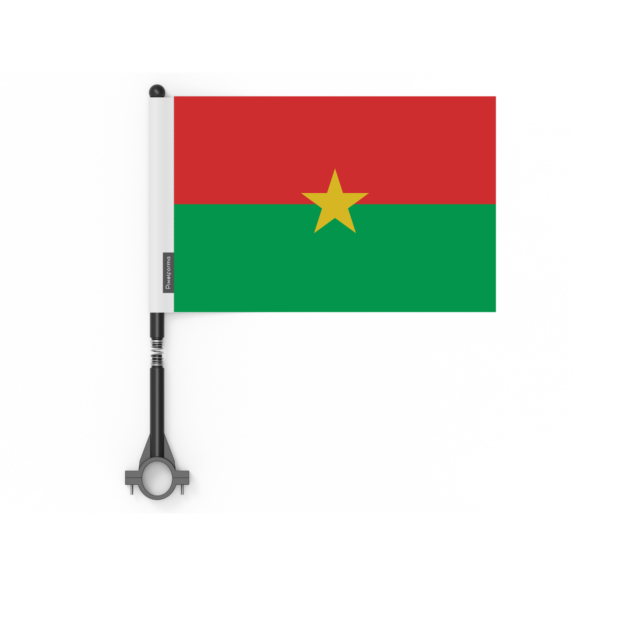 Drapeau de vélo du Burkina Faso en polyester