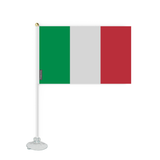 Mini Drapeau Ventouse Italie en Polyester