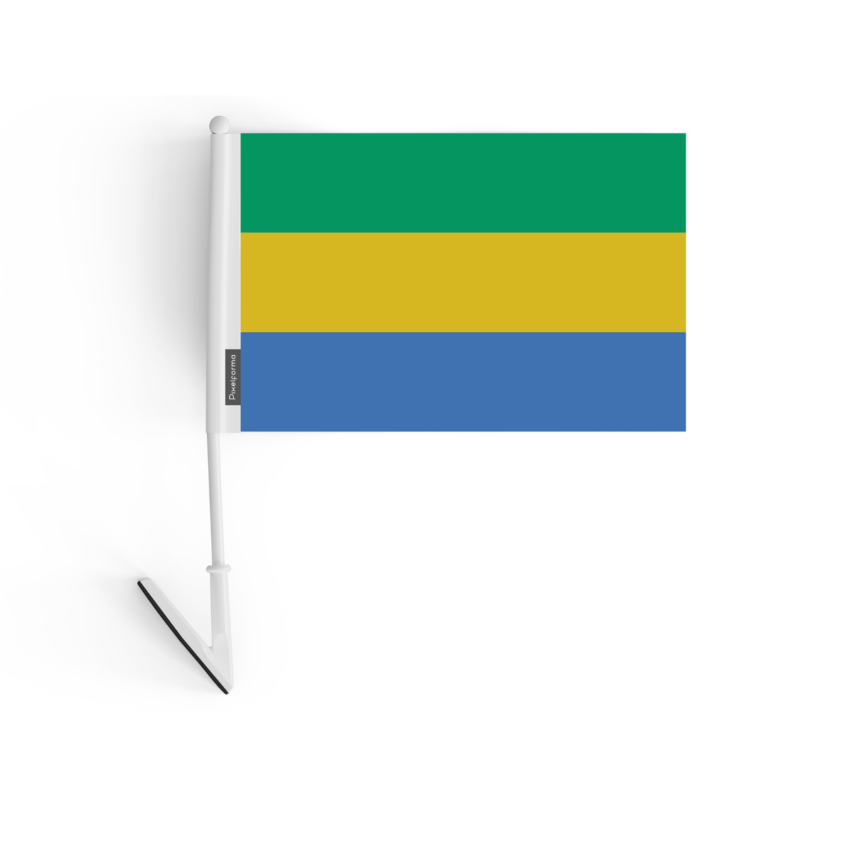 Drapeau adhésif du Gabon