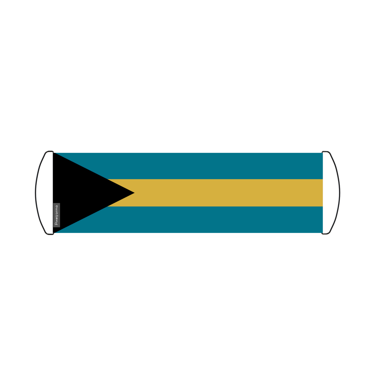 Banner de desplazamiento de bandera de Bahamas 