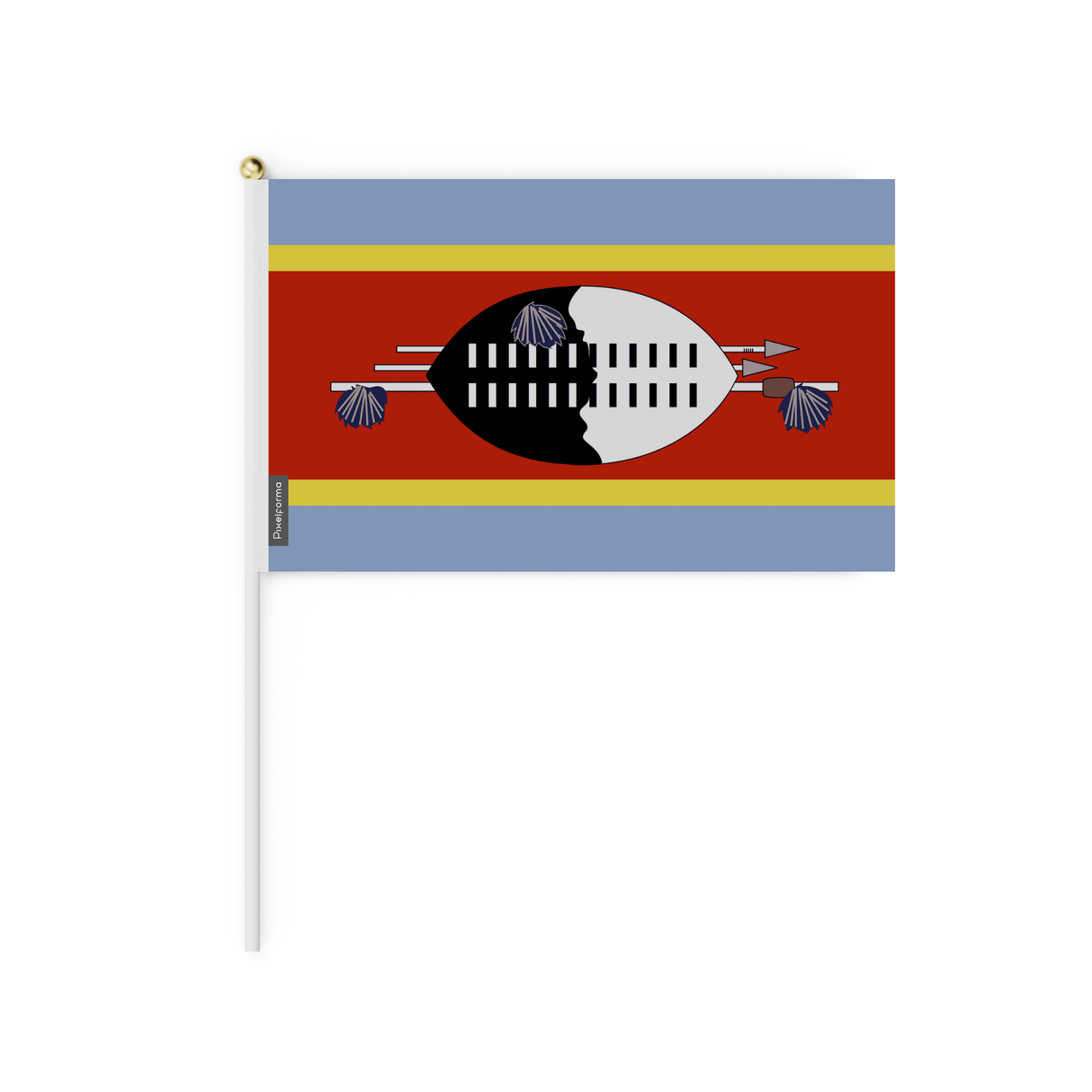 Mini Drapeau de l'Eswatini officiel en plusieurs tailles