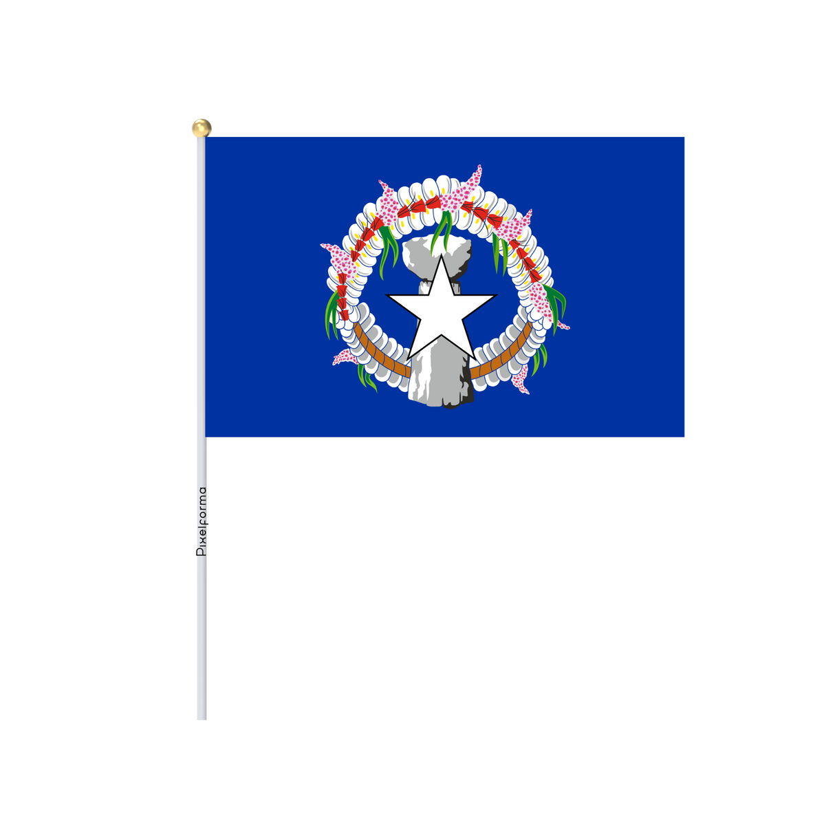 Official Northern Mariana Islands Mini Flag in Multiple Sizes