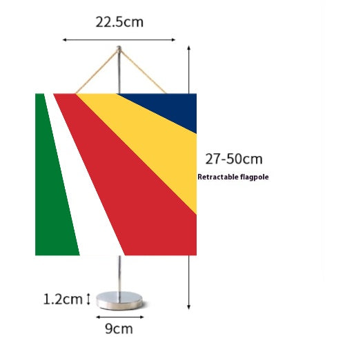 Fanion Table Drapeau Seychelles en Polyester