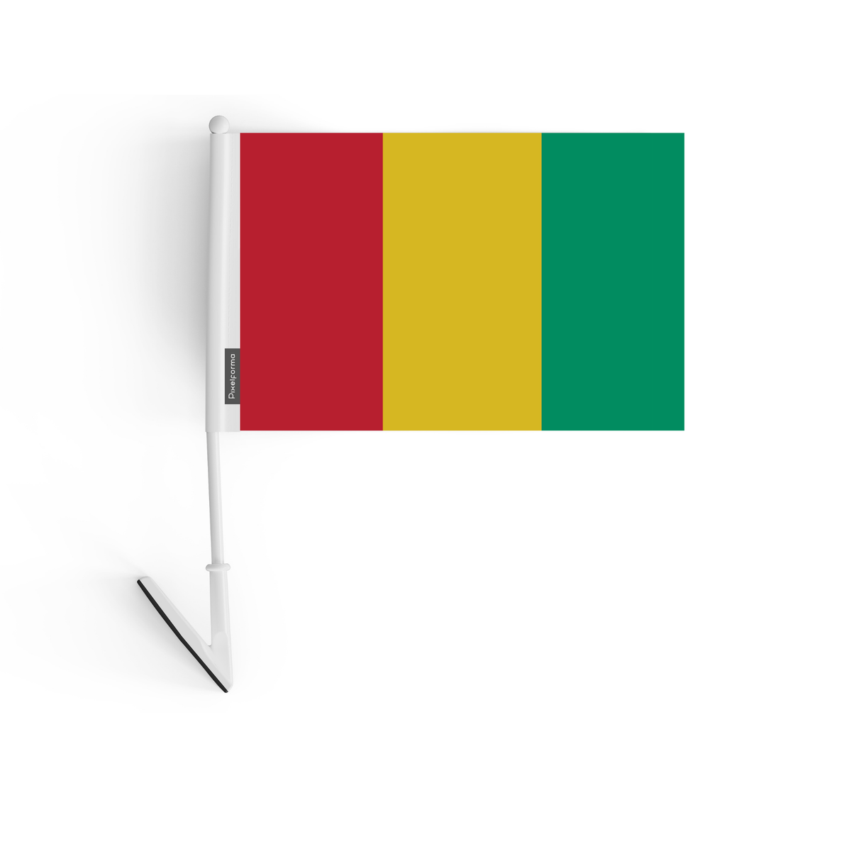 Drapeau adhésif de la Guinée