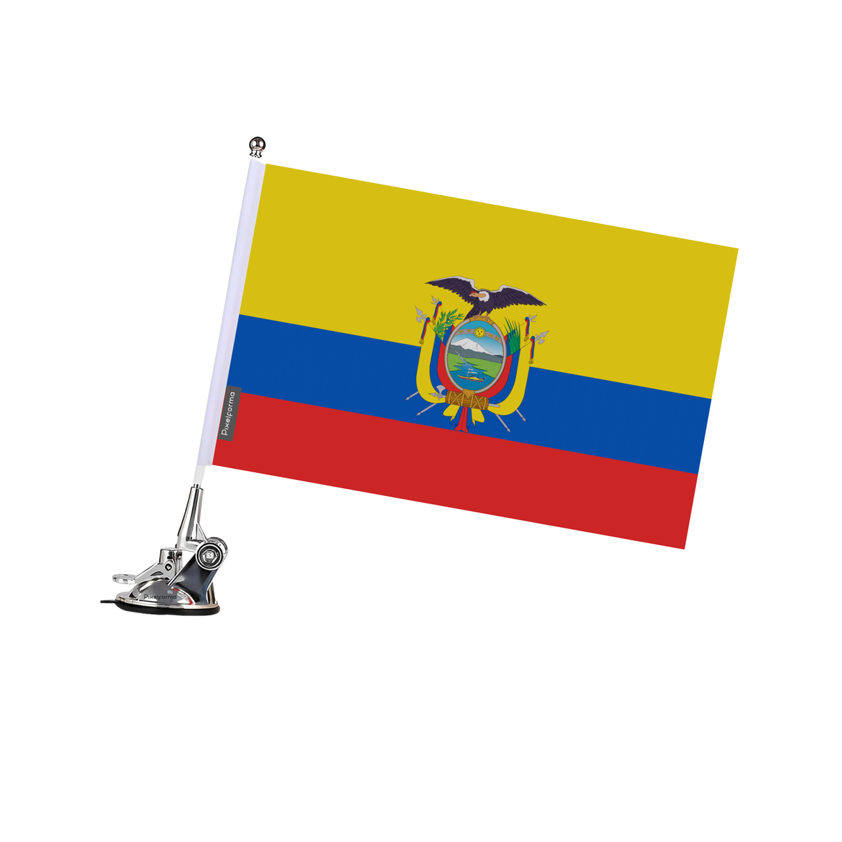 Poste Ventosa Bandera Ecuador