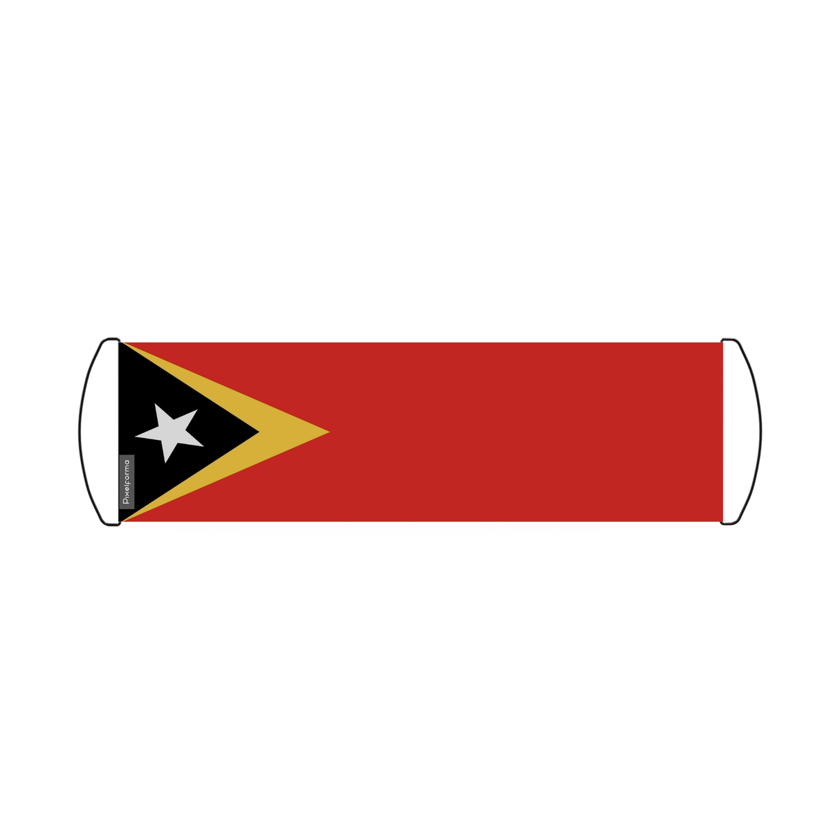 Banner de desplazamiento de bandera de Timor Oriental 