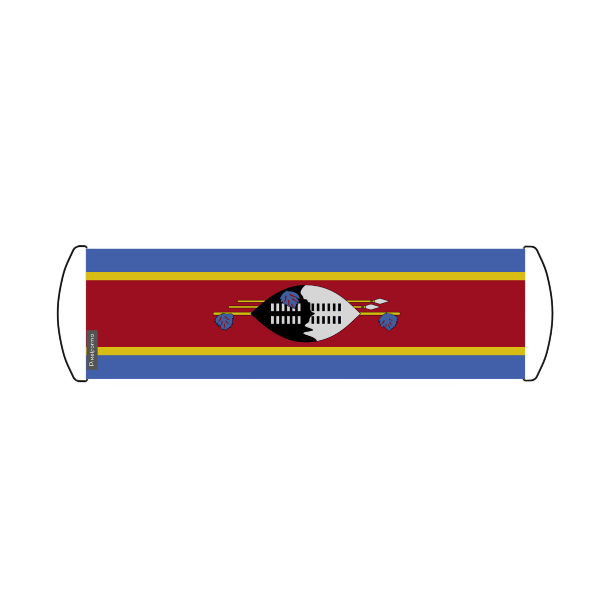 Banner de desplazamiento de bandera de Eswatini 