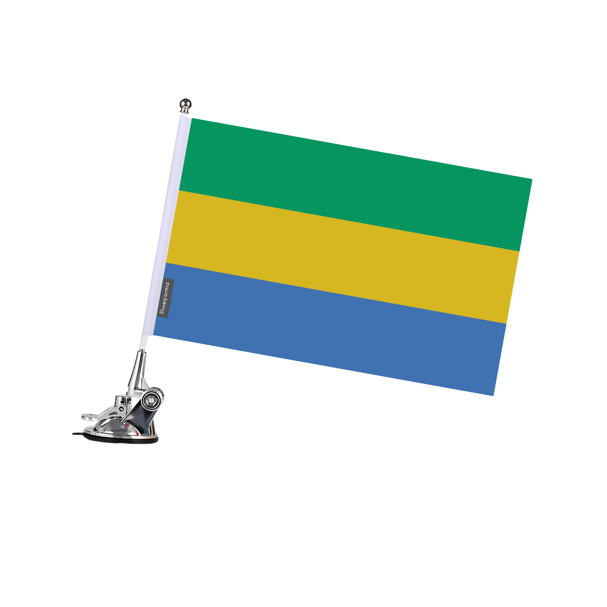 Mât à Ventouse Drapeau du Gabon