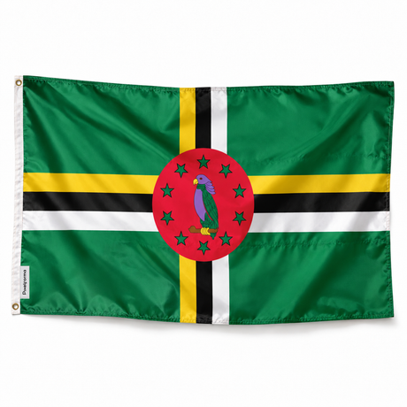 Drapeau de la Dominique – Plusieurs Tailles – Polyester Résistant