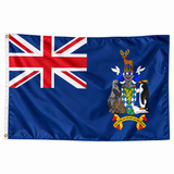 Drapeau de la Géorgie Sud-et-les Îles Sandwich Sud – Plusieurs Tailles – Polyester Résistant